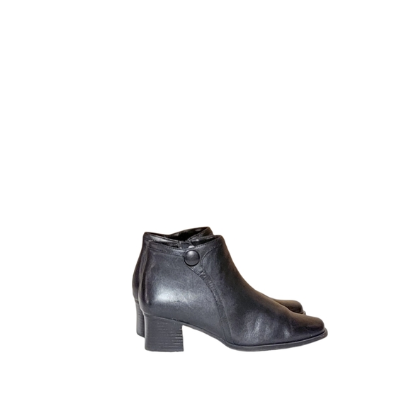 Vintage Women Black Leather Ankle Boots By White Mt. Size 8M/ Women Leather Boot - Picture 7 of 8